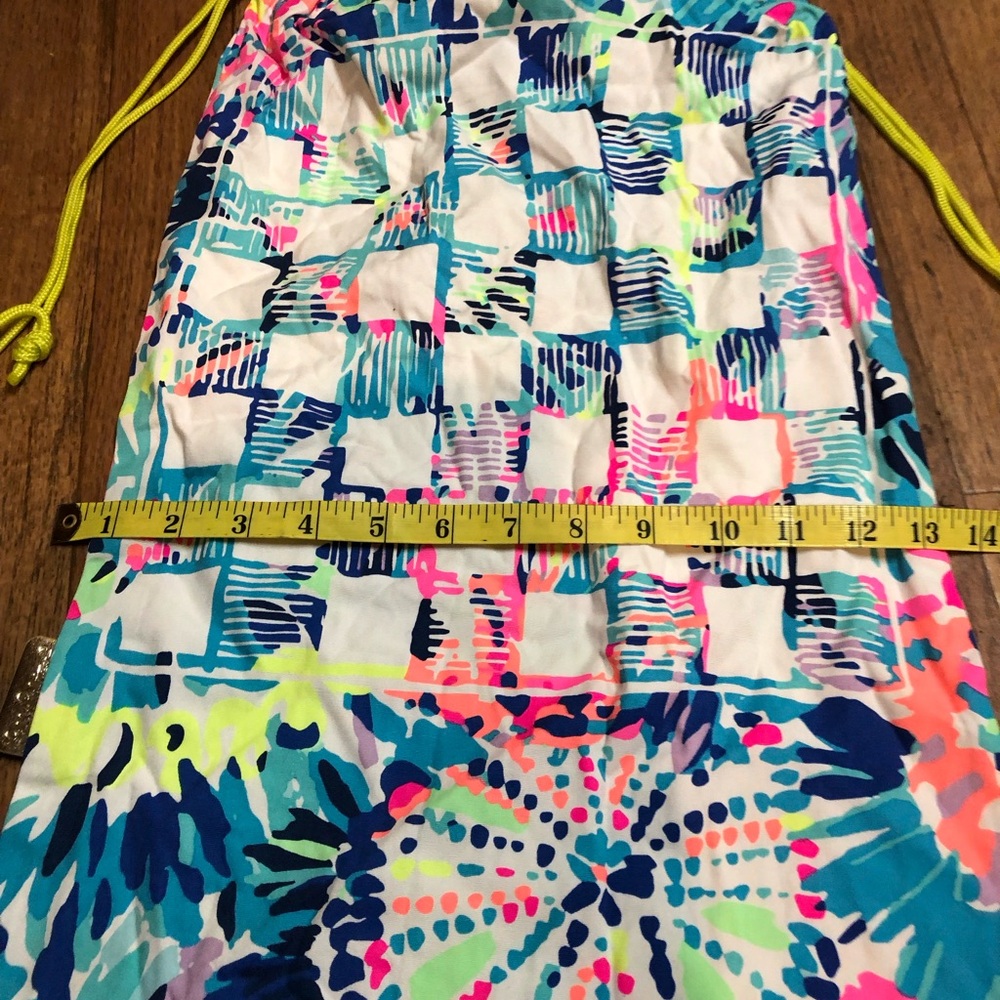 Lilly Pulitzer Multicolor Drawstring Beach Tote Bag - Picture 2 of 6